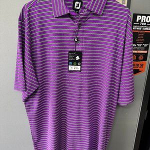 FootJoy Purple Short Sleeve  Golf Polo NWT